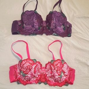 EUC - Lot of 2 Adore Me Collette Contour Bras - Size 38C
